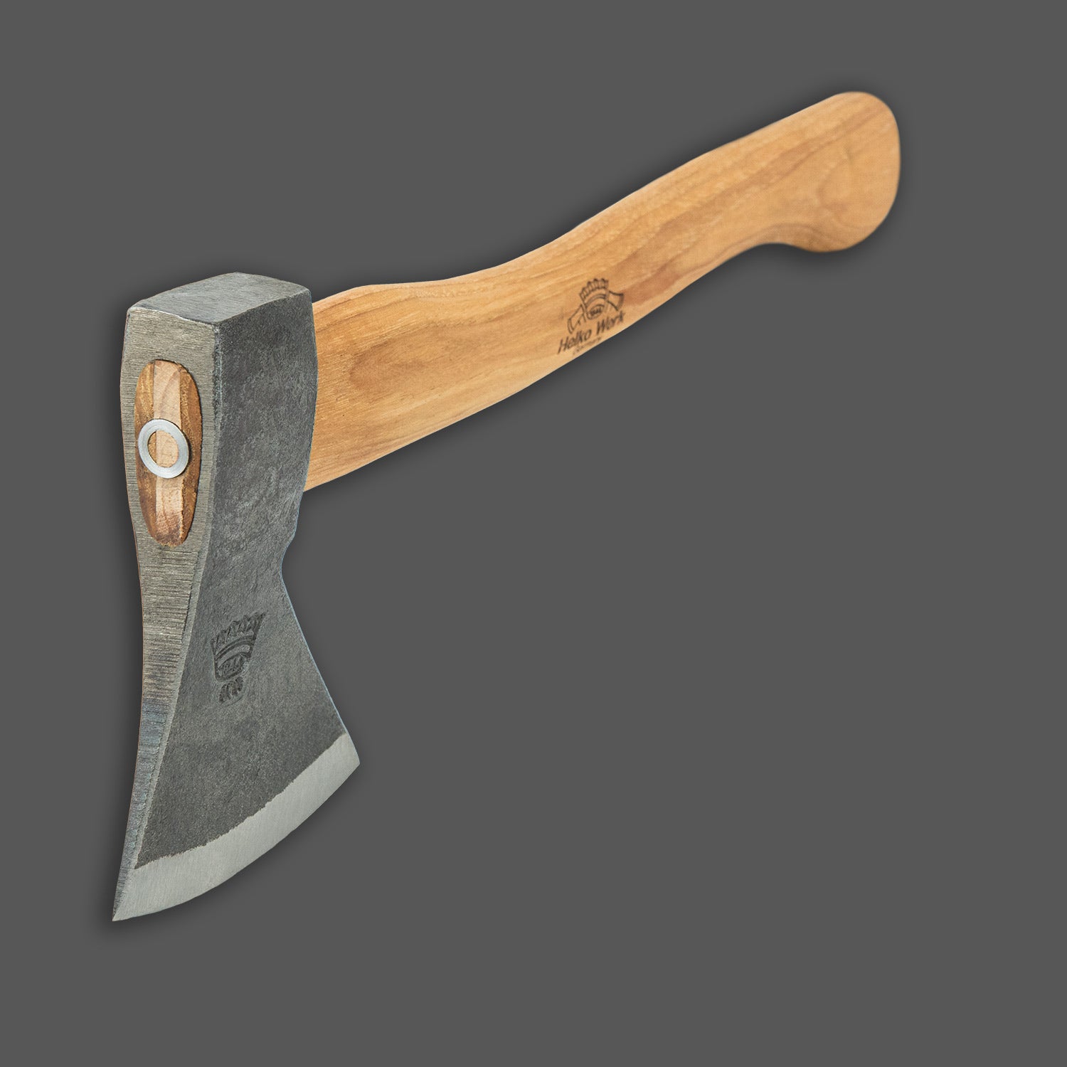 Helko Werk Rheinländer Beil 600g – 36 cm Hickorystiel, C50 Stahl