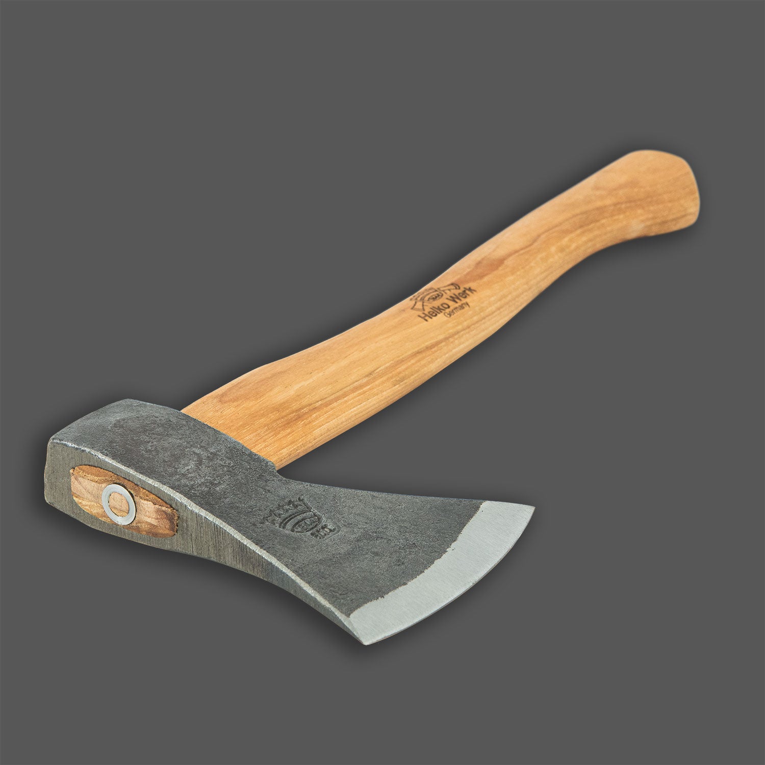 Helko Werk Rheinländer Beil 600g – 36 cm Hickorystiel, C50 Stahl