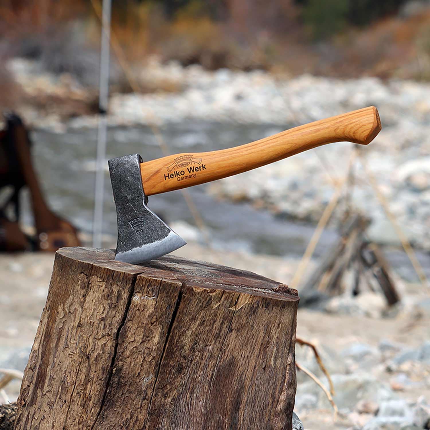 Helko Werk Rheinländer Beil 600g – 36 cm Hickorystiel, C50 Stahl